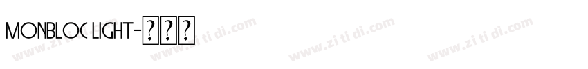 Monbloc Light字体转换 Monbloc Light字体转换